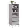 vidaXL Highboard Grau Sonoma 40x36x110 cm Holzwerkstoff