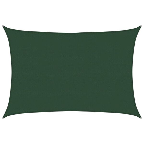 vidaXL Sonnensegel 160 g/m&sup2; Dunkelgr&uuml;n 5x7 m HDPE