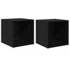 vidaXL TV-Schrankset 2 pcs Schwarz Holzwerkstoff