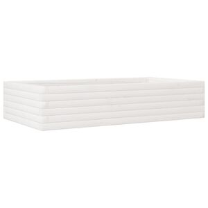 vidaXL Pflanzk&uuml;bel Wei&szlig; 110x60x23 cm Massivholz Kiefer