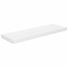 vidaXL Schweberegale 4 Stk. Hochglanz-Wei&szlig; 80x23,5x3,8 cm MDF