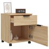 vidaXL Mobiler Aktenschrank mit Rollen Sonoma-Eiche 45x38x54 cm