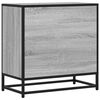 vidaXL Nachttisch Grau Sonoma 60x31x60 cm Holzwerkstoff und Metall