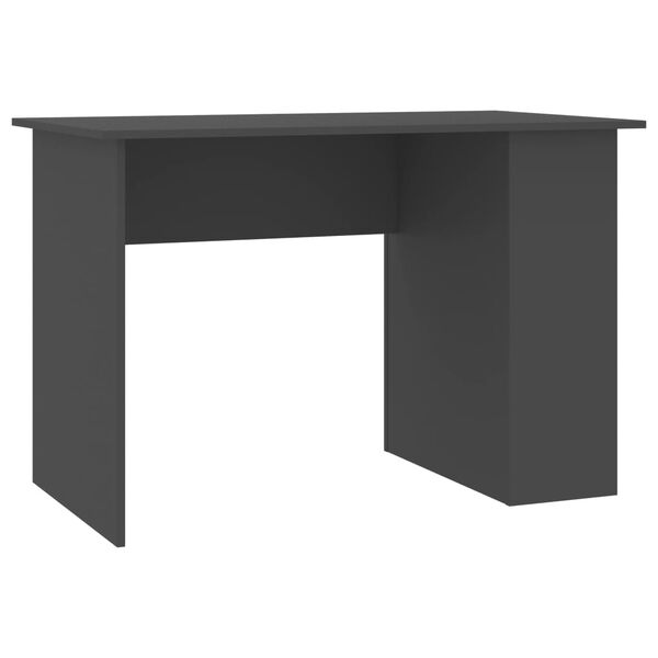 vidaXL Schreibtisch Grau 110x60x73 cm Holzwerkstoff