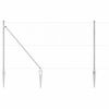 vidaXL Zaunpfosten Silber 25 x 1,4 m (50 mm Mesh) Stahl