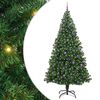 vidaXL K&uuml;nstlicher Weihnachtsbaum mit 300 LEDs mit St&auml;nder Gr&uuml;n 240 cm