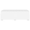vidaXL Bettrahmen mit Matratze Weiß 80 x 200 cm Stoff