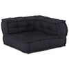 vidaXL Modular Patchwork Sofa 3 pcs Anthrazit Stoff