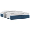 vidaXL Ottoman-Bett ohne Matratze Blau 140x200 cm Stoff