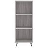 vidaXL Highboard Grau Sonoma 34,5x34x180 cm Holzwerkstoff