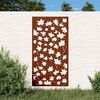 vidaXL Garten-Wanddeko 105x55 cm Cortenstahl Ahornblatt-Design