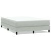 vidaXL Boxspringbett ohne Matratze Hellgrau 140x210 cm Samt