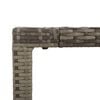 vidaXL 9-tlg. Garten-Essgruppe mit Kissen Grau Poly Rattan