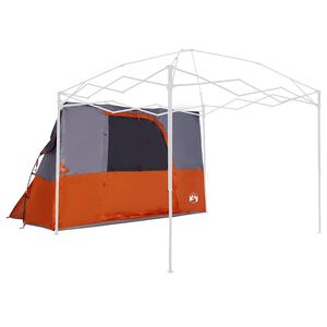 vidaXL Innenzelt mit Dach Grau und Orange 280 x 220 x 176 cm Taft