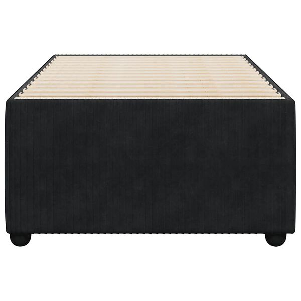 vidaXL Bettgestell Schwarz 90x200 cm Samt