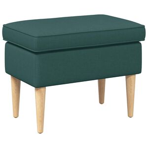 vidaXL Hocker Dunkelgr&uuml;n 55 x 35 x 41 cm Polyester