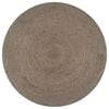 vidaXL Teppich Handgefertigt Jute Rund 90 cm Grau