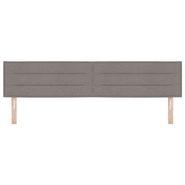 vidaXL Kopfteil Taupe 200 cm Stoff