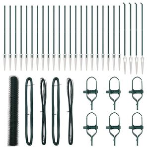 vidaXL Zaunpfosten Gr&uuml;n