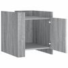 vidaXL Nachttisch Grau Sonoma 45x50x50 cm Holzwerkstoff