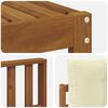 vidaXL Outdoor-Sofagarnitur mit Kissen 9 pcs Natur und Creme
