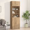 vidaXL Wandschrank Eiche handwerklich 70 x 42,5 x 40 cm Holzwerkstoff