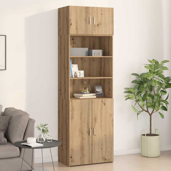 vidaXL Wandschrank Eiche handwerklich 70 x 42,5 x 40 cm Holzwerkstoff