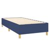 vidaXL Boxspringbett mit Matratze & LED Blau 90x200 cm Stoff