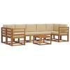 vidaXL Outdoor-Sofagarnitur 8 stk. Natur und Beige