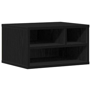 vidaXL Druckerst&auml;nder Schwarz Eichen-Optik 40 x 32 x 22,5 cm