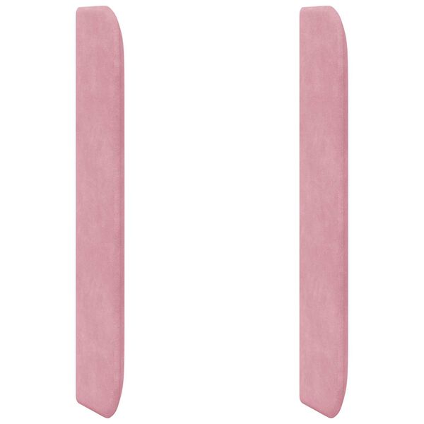 vidaXL Kopfteil Ohr Rosa 80 x 16 x 4 cm Samt