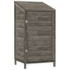 vidaXL Ger&auml;teschuppen Anthrazit 55x52x112 cm Massivholz Tanne