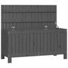 vidaXL Gartentruhe Grau 108x42,5x54 cm Massivholz Kiefer