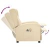 vidaXL Massagesessel Elektrisch Creme Stoff
