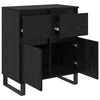 vidaXL Sideboard mit Schubladen Schwarz Eichen-Optik 60 x 35 x 70 cm
