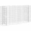 vidaXL Gabionen-Hochbeet Verzinktes Eisen 190x50x100 cm