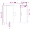 vidaXL Sideboard R&auml;uchereiche 90x34x80 cm Holzwerkstoff