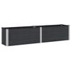 vidaXL Hochbeet Schwarz 250 x 50 x 54 cm alu.