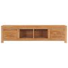 vidaXL TV-Schrank 115x30x35 cm Massivholz Teak