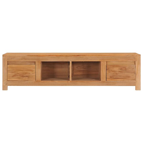 vidaXL TV-Schrank 115x30x35 cm Massivholz Teak