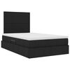 vidaXL Bett mit Stauraum und LED Schwarz 120 x 200 cm Polyester