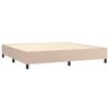 vidaXL Boxspringbettgestell Cappuccino-Braun 200x200 cm Kunstleder