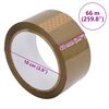 vidaXL Paketklebeband 36 Stk. Braun 48 mm x 66 m