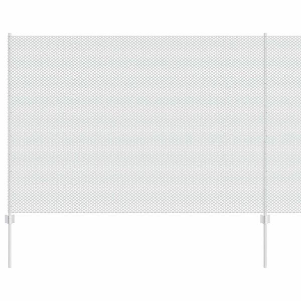 vidaXL Zaun mit Pfosten Silber 1.6 x 25 m Stahl