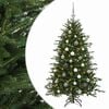 vidaXL K&uuml;nstlicher Weihnachtsbaum mit Weihnachtskugel 120 cm 150 LEDs