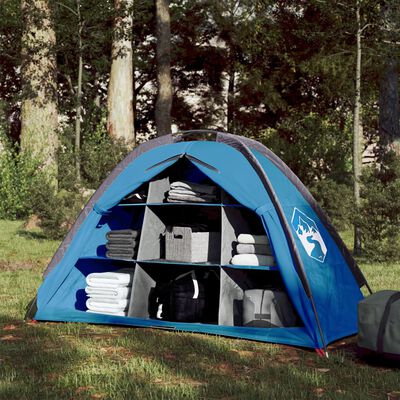 vidaXL Camping-Organizer-Zelt 9 Fächer Blau Wasserdicht