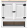 vidaXL H&auml;ngeschrank Corona Wei&szlig; 70 x 33 x 71,5 cm Massives Kiefernholz