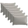 vidaXL Kissenbezug 6 stk. HOUTEN Grau 50 x 75 cm Polyester