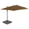 vidaXL Sonnenschirm mit Tragbarem Sonnenschirmst&auml;nder Taupe