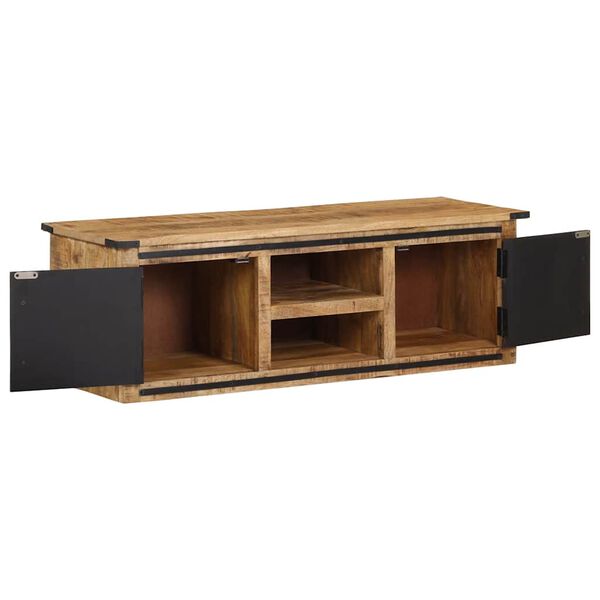 vidaXL TV-Schrank mit Türen 105x35x36 cm Massivholz Mango